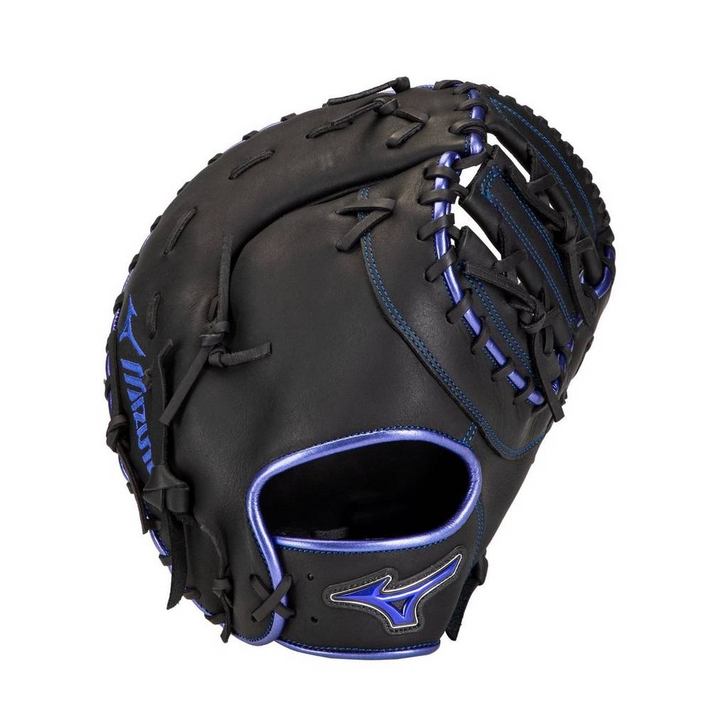 Mizuno Men's MVP Prime SE Baseball First Base Catchers Mitt 12.5" Black/Royal (312880-LRO)